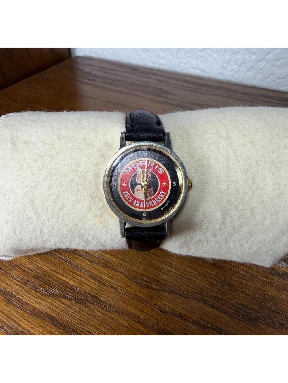 Vintage Morris The Cat 25th Anniversary 9-Lives Watch Women's Promotional 90s